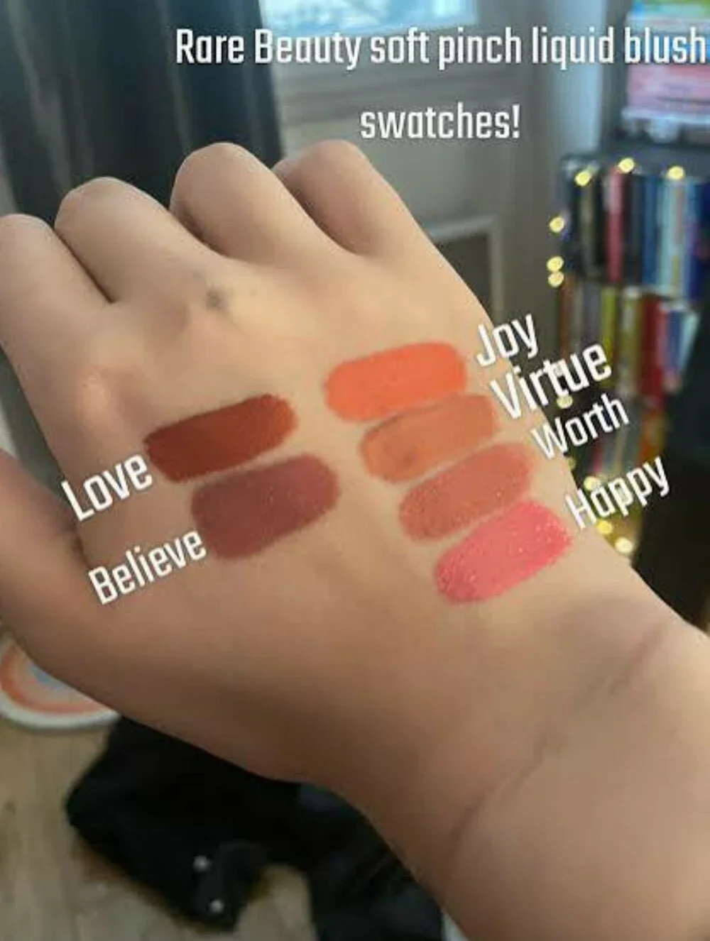 🌻Face Need🌻BNIB Rare Beauty Fullsize VIRTUE Soft Pinch Dewy Liquid Blush!$25Re